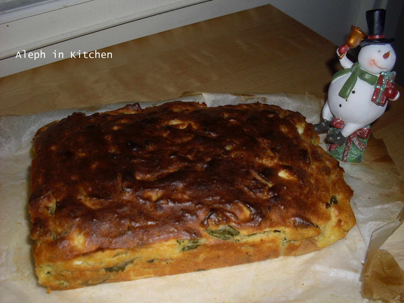 Aleph in Kitchen: Ispanaklı & Mısır Unlu Kek
