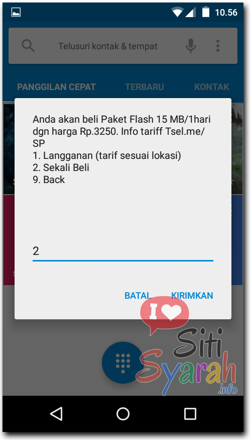 daftar internet harian simpati android