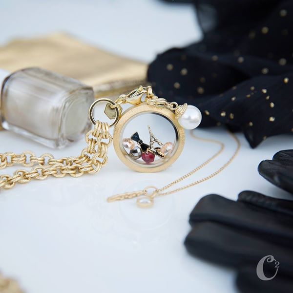 Evening in Paris Origami Owl Living Locket | Shop StoriedCharms.com to create your story today.