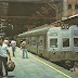 Trem sentido Mauá saindo da estação da Luz ano 1985