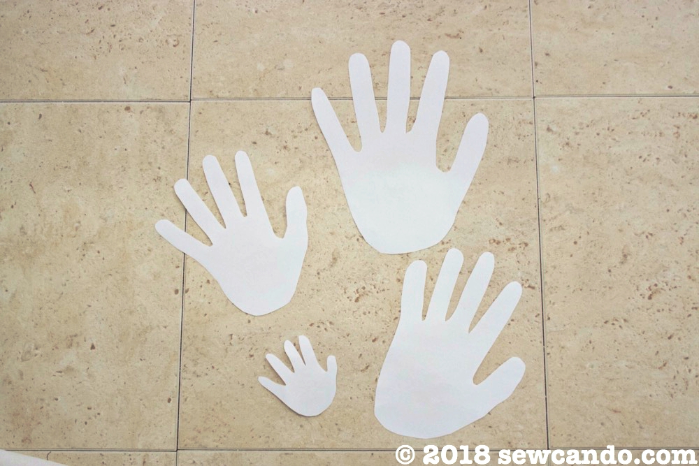 Sew Can Do DIY NoSew Fabric Keepsake Handprint Gifts