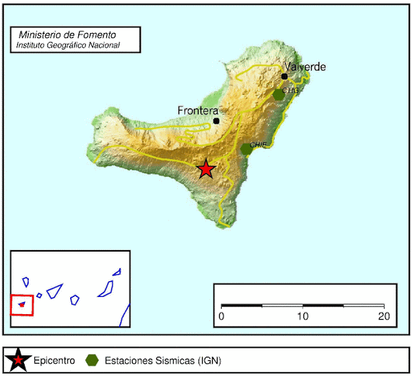 Terremoto sentido El Hierro 23 febrero Terremoto sentido El Hierro 23 febrero