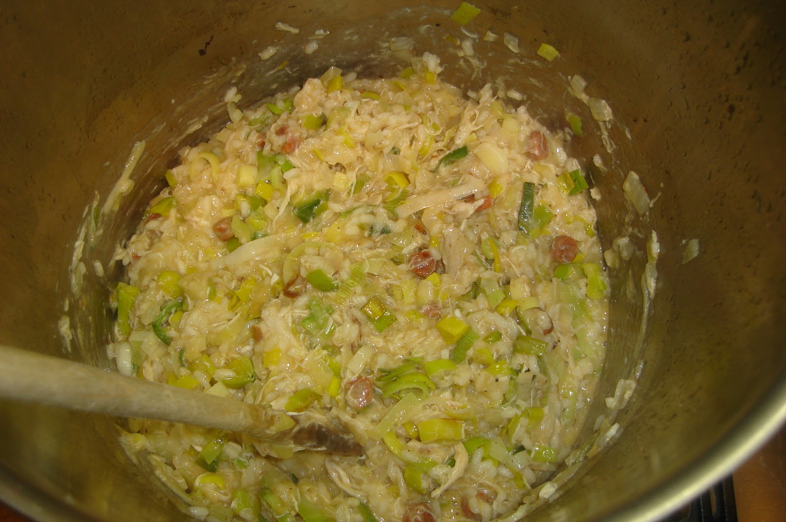 Cupjes en cakejes Jamie Oliver's kip en chorizo risotto met een eigen