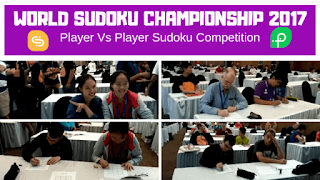 Sudoku Player Vs Player Contest | World Sudoku and Puzzle Championship 2017