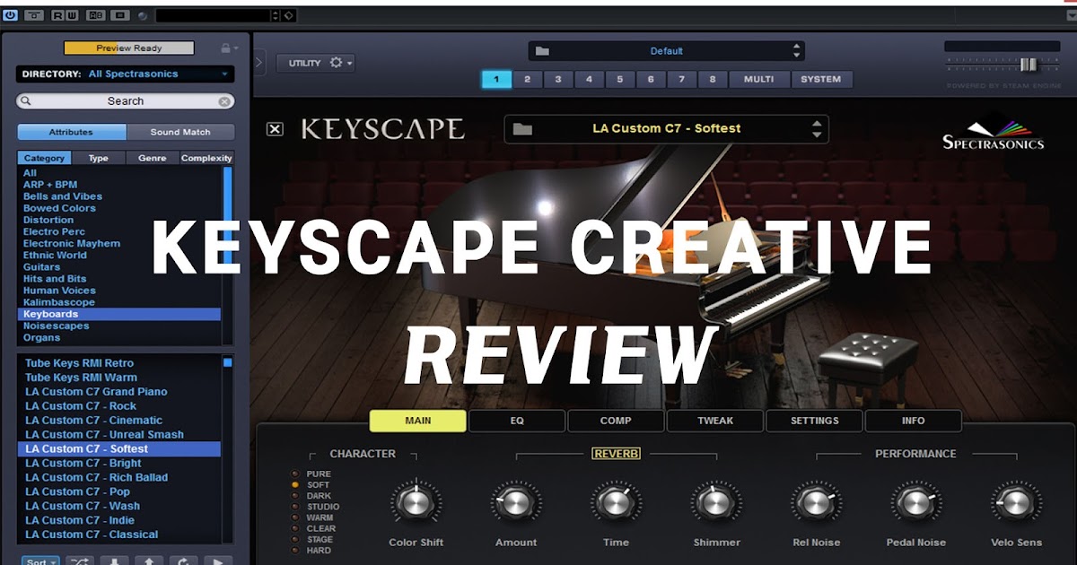 Spectrasonics Keyscape "Creative" Review(키스케이프 크리에이티브 피아노 가상악기 리뷰/추천) Keunyoung Song