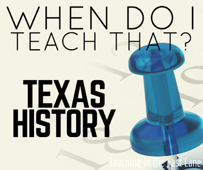Are you wondering when to teach what in your Texas History class? This sequence of units can help!