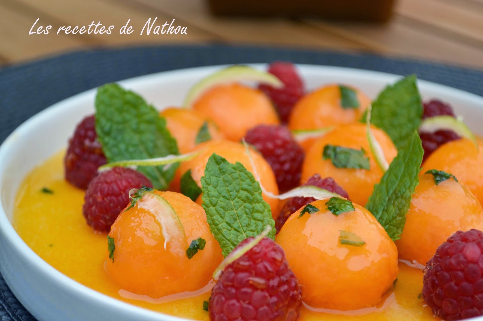 Ma cuisine au fil de mes idées...: Billes de melon caramélisées à la