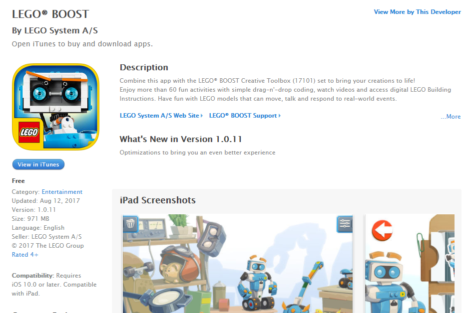 lego boost swift playgrounds