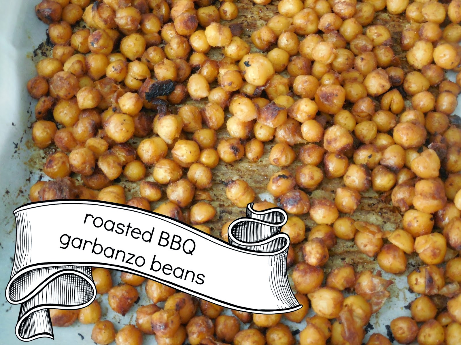 Two Kid Kitchen roasted BBQ garbanzo beans