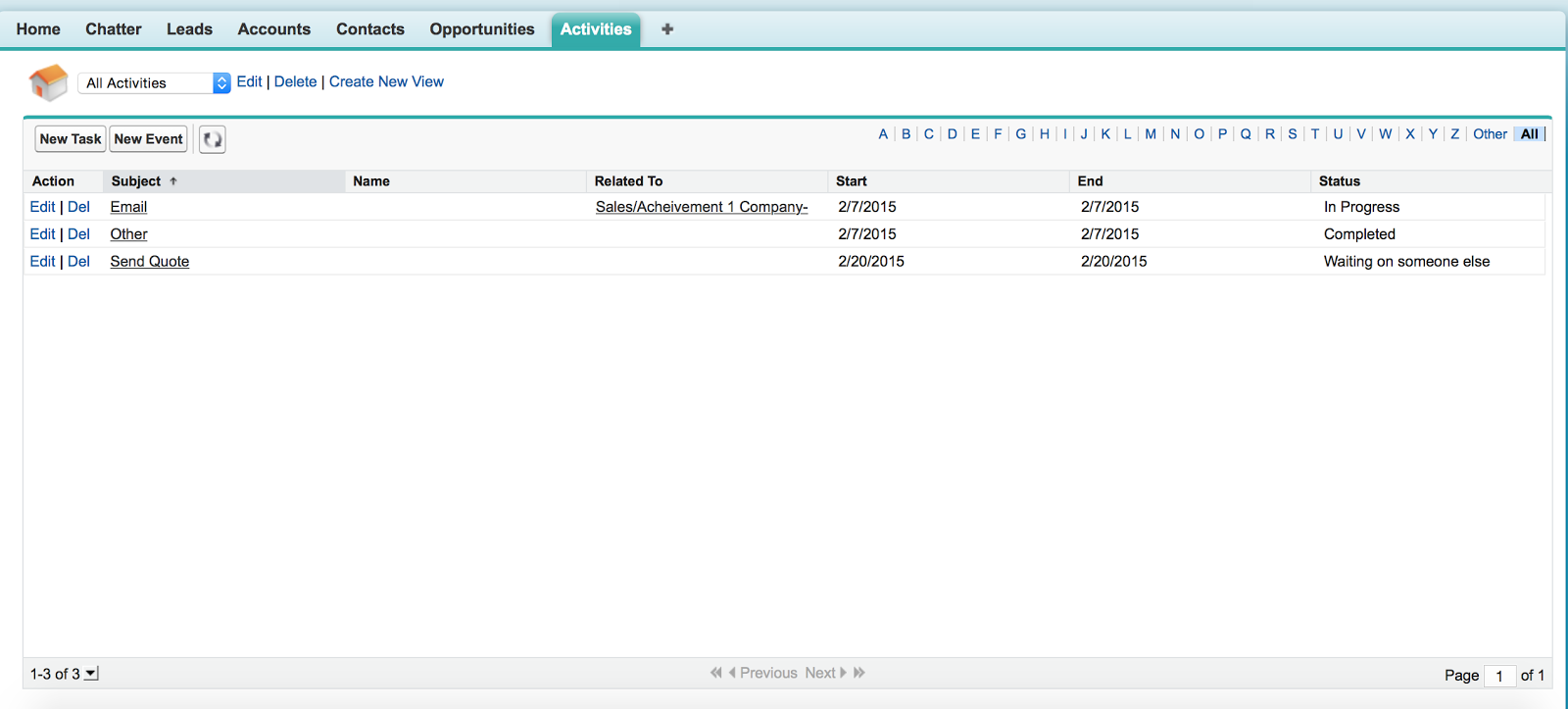 Blog at & Activities Tab
