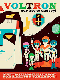 “Voltron: Our Key To Victory!” Print by Dave Perillo