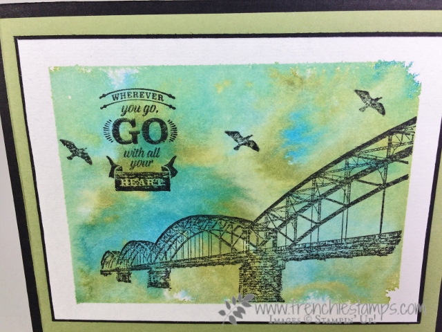 Wherever You Go Wherever You Go, Watercolor background, FREE PDF, Stampin'Up!
