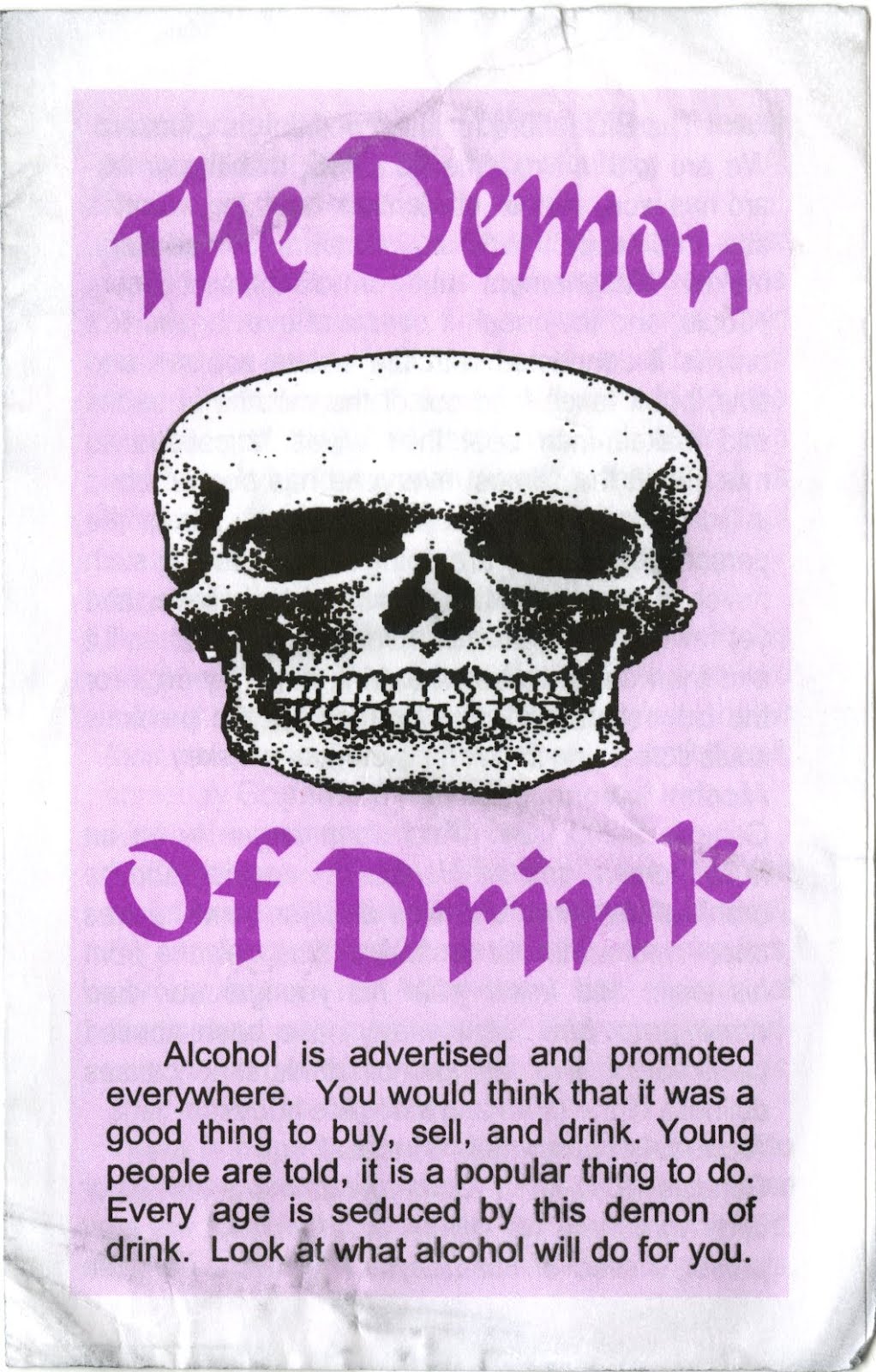 William Francis Welch: DEMON DRINK