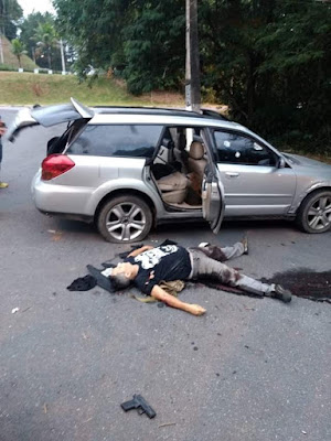 Graphic: 10 bank robbers shot dead in Brazil