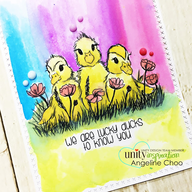 ScrappyScrappy: [NEW VIDEO] Lucky Little Ducks with Unity Stamp #scrappyscrappy #unitystampco #tierrajackson #timholtz #distressoxide #watercolor #tonicstudios #nuvodrops #katscrappiness #ducklings #youtube #quicktipvideo