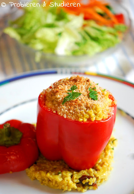 Probieren und Studieren : Orientalisch gefüllte Paprika mit ...