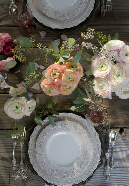 Romantic inspired table- French Country Friday