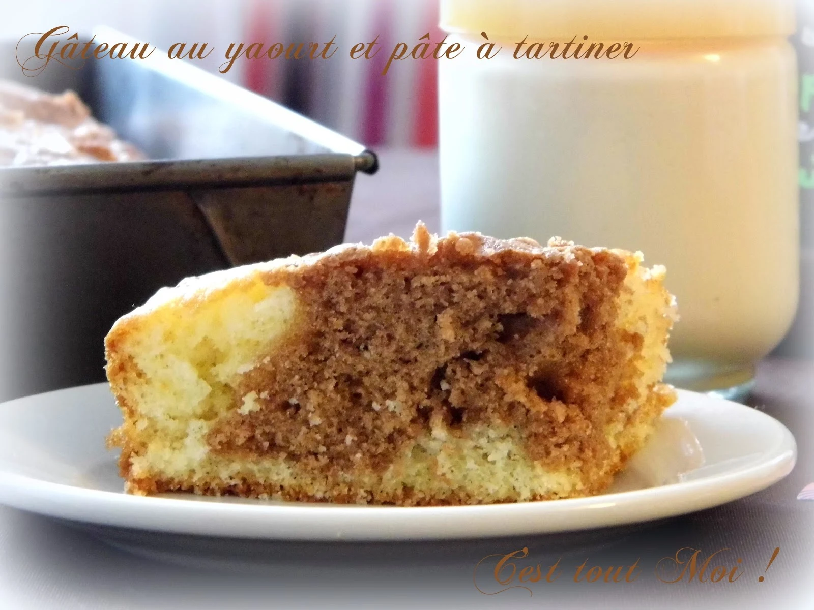 Gâteau au yaourt et pâte à tartiner
