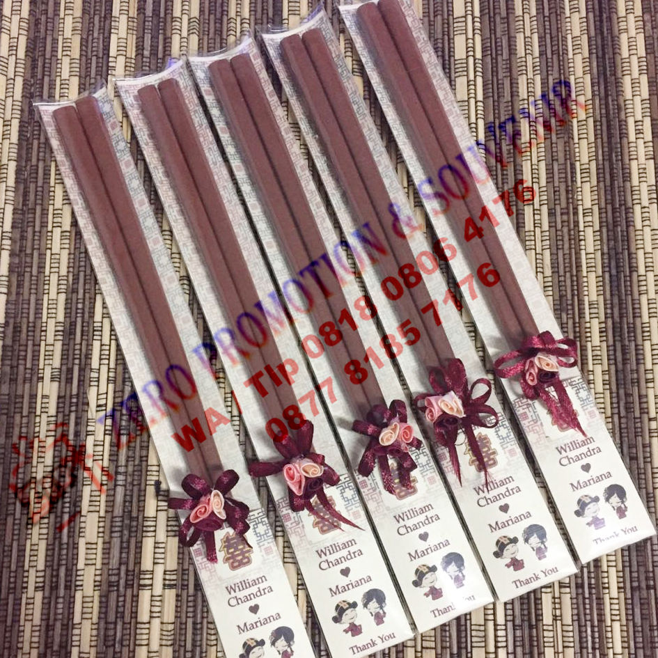 Souvenir Sumpit  Kayu  Promosi chopstick Souvenir Barang 