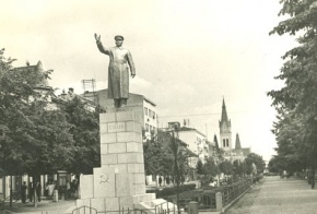 Мукачево. Пам'ятник Сталіну на площі
