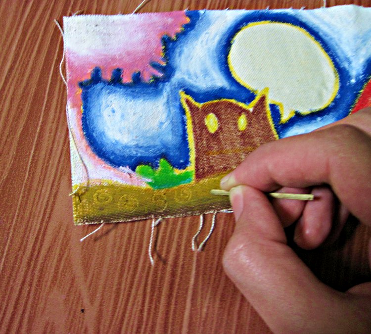 pleasureseeker: painting on fabric tuto-tutorial :