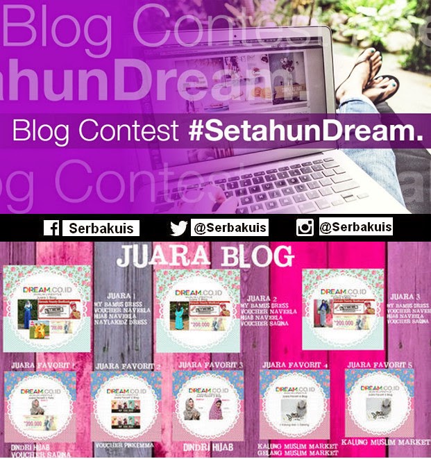 Kontes Blog Setahun Dream Berhadiah Menarik