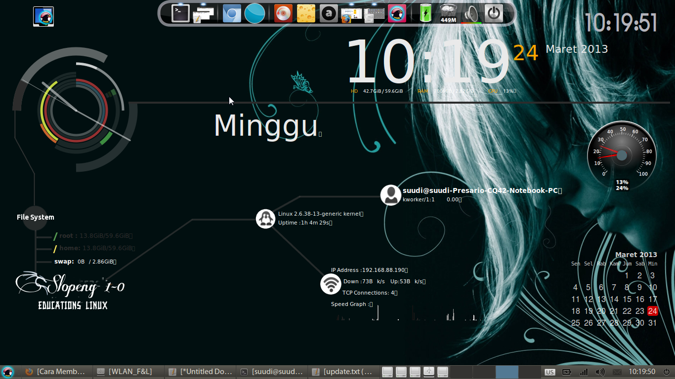 Cara install dan konfigurasi Conky Infinity di Ubuntu ~ TUGAS KKPI