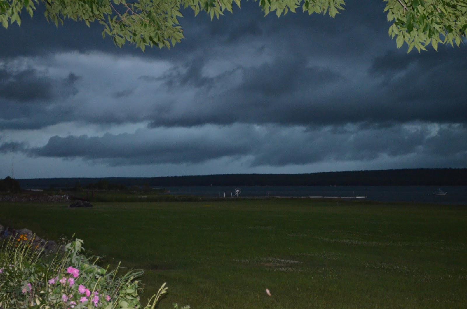 Sault Boat Watching Severe Weather Hits the St. Marys River