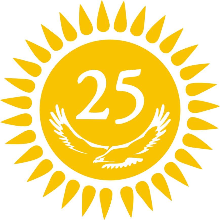 Логотип празднования 25-летия Независимости