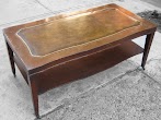 Leather Coffee Table : Antique Leather Inlay Coffee Table | Omero Home / 4.6 out of 5 stars.
