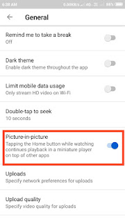 Picture-in-Picture mode