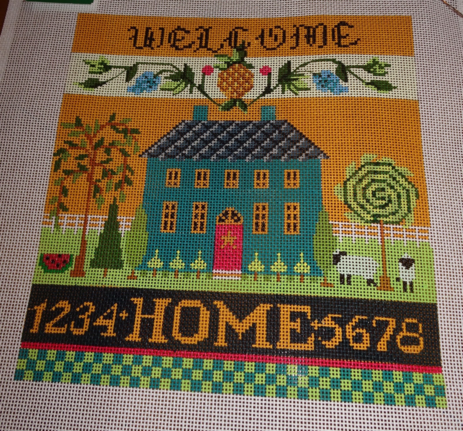 The French Tangerine needlepoint update and a san francisco shop