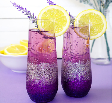 Lavender Lemonade Prosecco  #healthydrink #easyrecipe #cocktail #smoothie