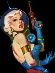 Blondie has a Ray Gun!