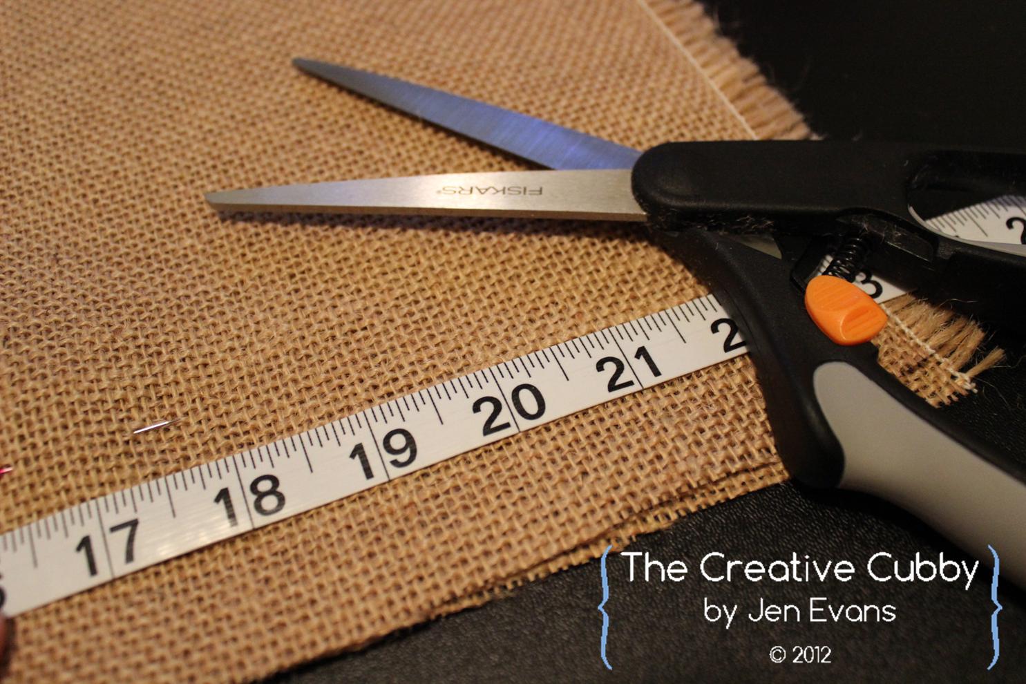 The Creative Cubby Monogram Burlap Placemats