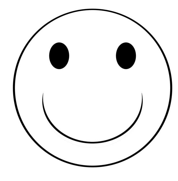 a happy face coloring pages - photo #26