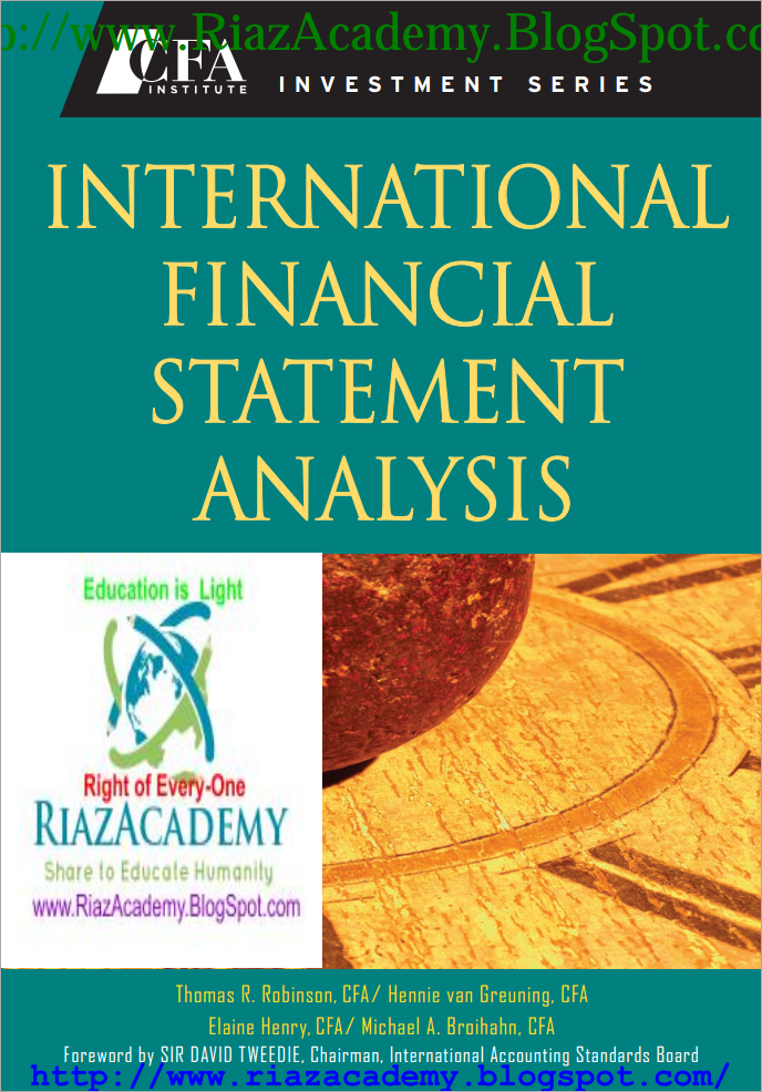 International Financial Statement Analysis Cfa Investment