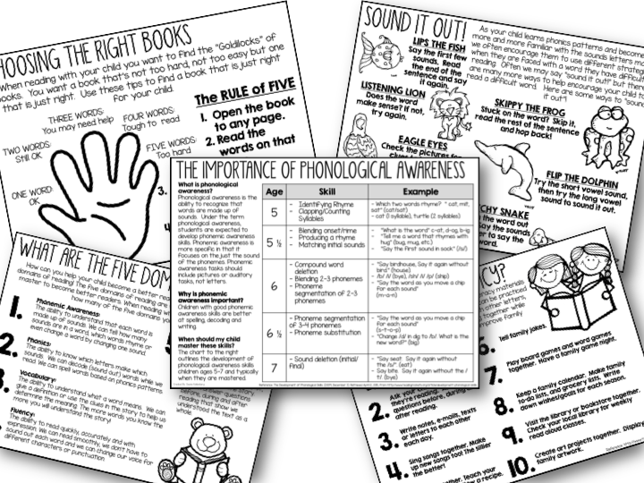 Primary Punch: Literacy Handouts for Parents