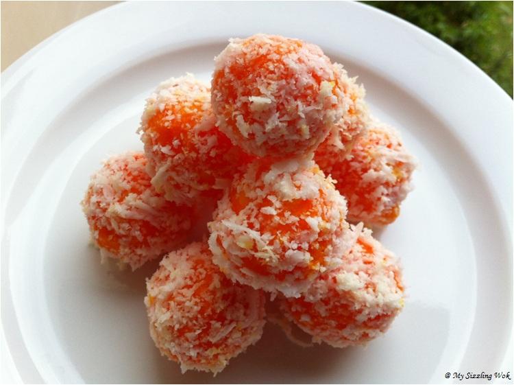 My Sizzling Wok Tapioca Balls with Coconut...My 50th post