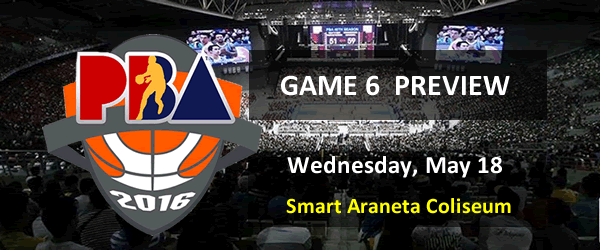 List of PBA Game Wednesday May 18, 2016 @ Smart Araneta Coliseum