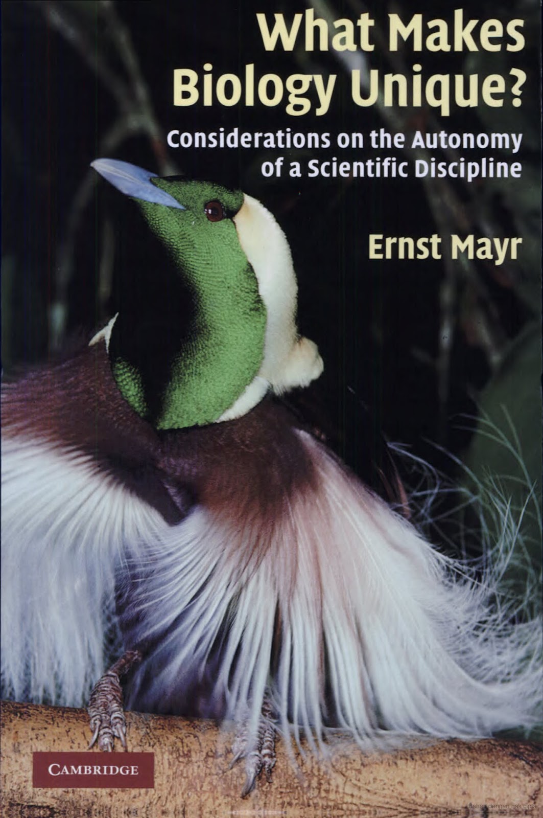 Jual Buku What Makes Biology Unique? (Ernst Mayr) Toko