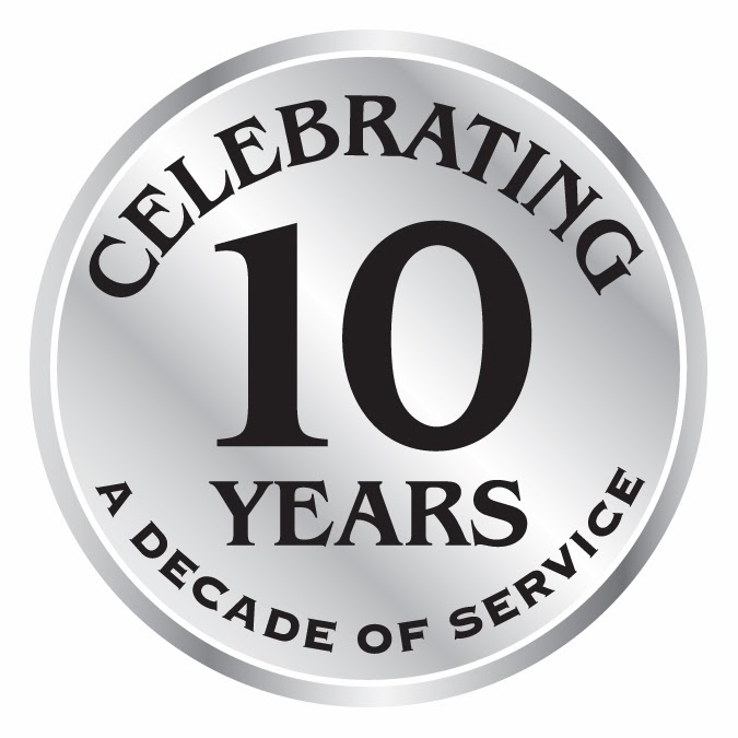 This year, we are celebrating 10 years of serving our wonderful clients!