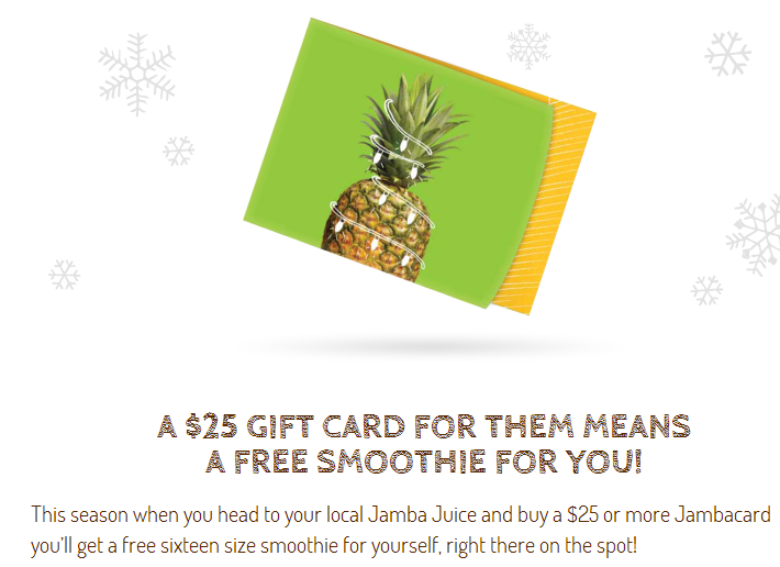 Frugal NYC Girl Jamba Juice Gift Card deal