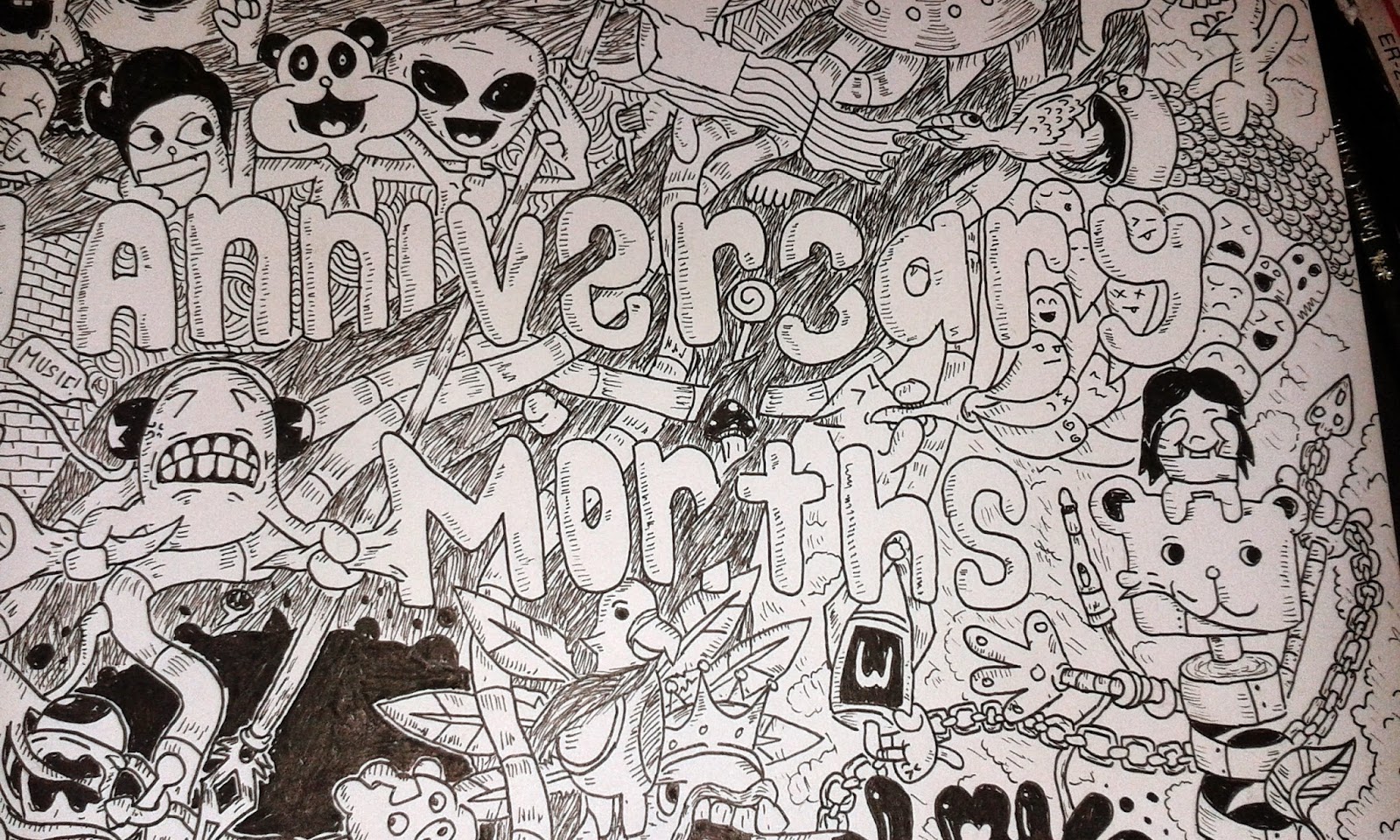 Contoh Doodle Art Anniversary Frasmi