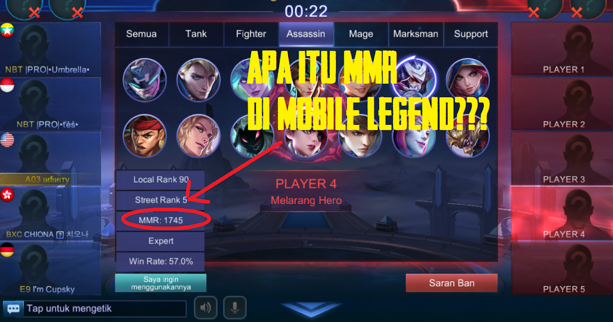 Apa Itu MMR Mobile Legend Dan Cara Menghitungnya - Garudaphone