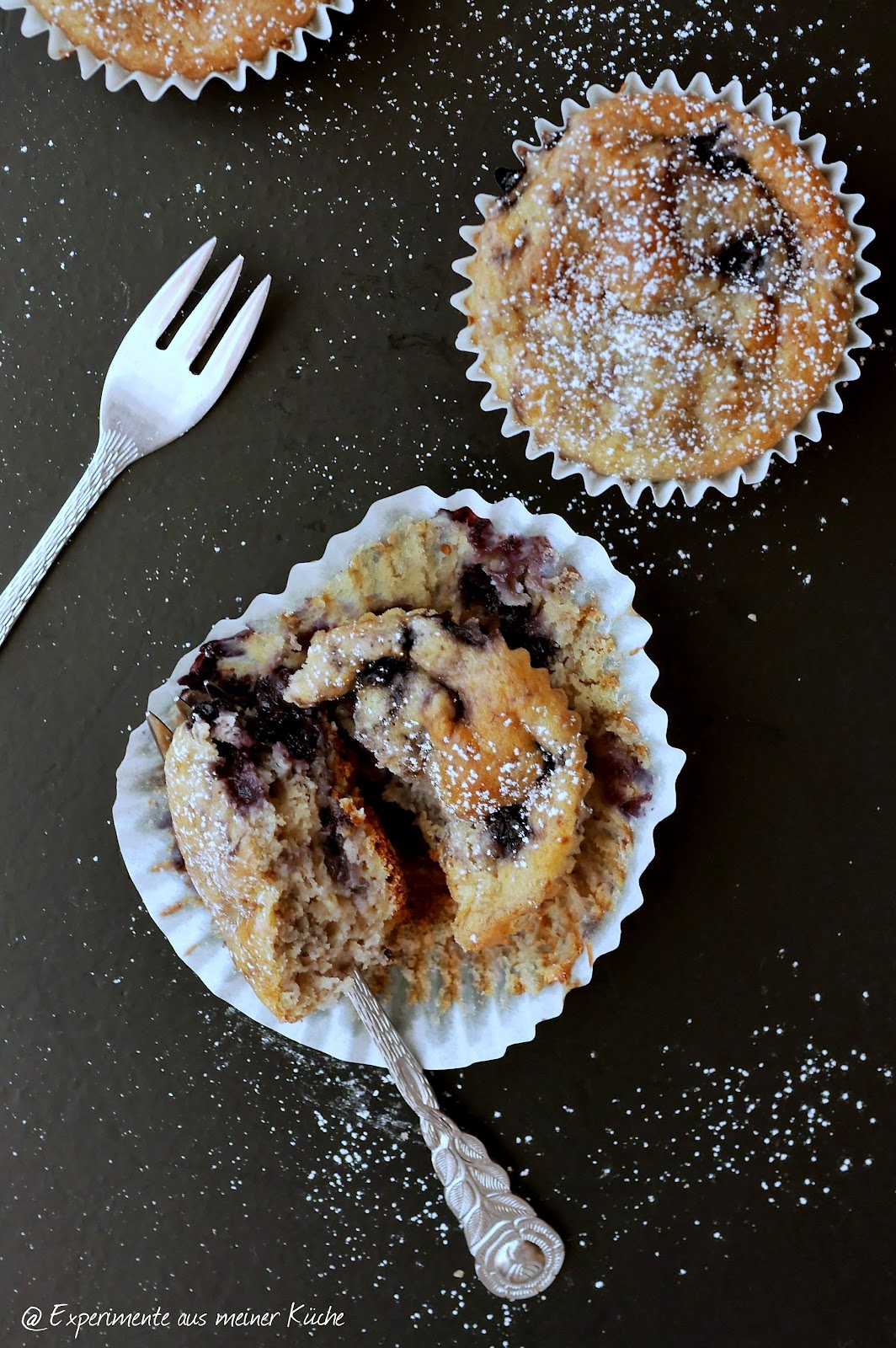 Experimente aus meiner Küche: Blaubeer-Bananen-Muffins