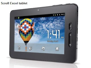 Scroll Excel tablet review
