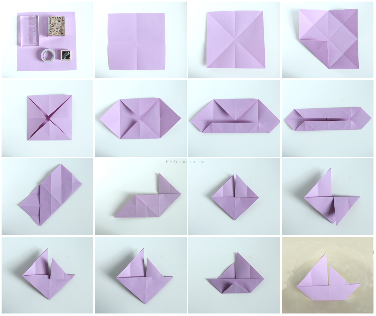 Mary Mani Creative Tutorial Origami Per Inviti A Forma Di