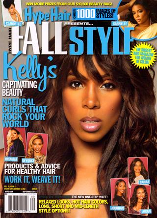 Kelly Rowland on the cover of Hype Hair Magazine