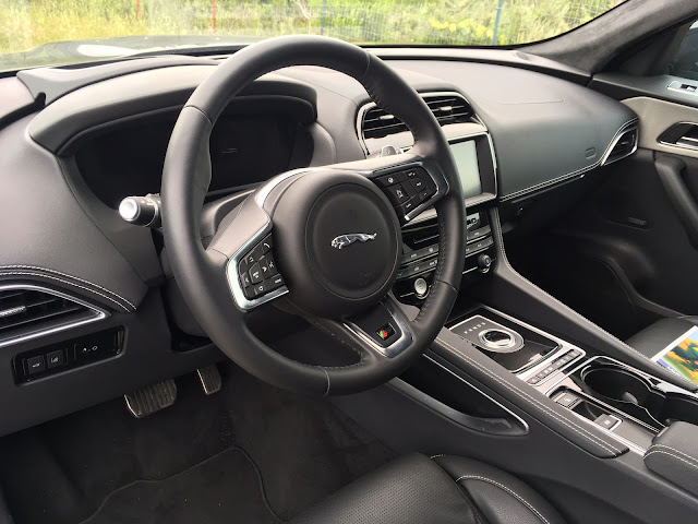 Interior view of 2018 Jaguar F-Pace S